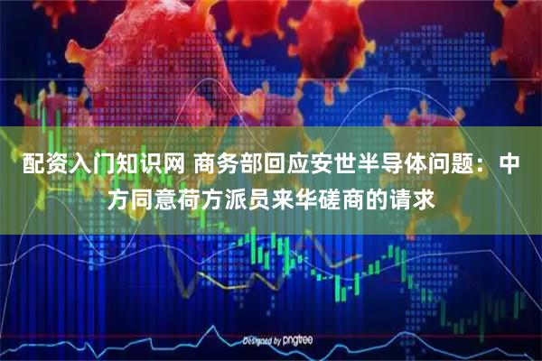 配资入门知识网 商务部回应安世半导体问题：中方同意荷方派员来华磋商的请求